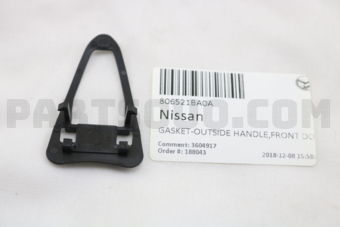 806521BA0A GASKET-OUTSIDE HANDLE,FRONT DOOR