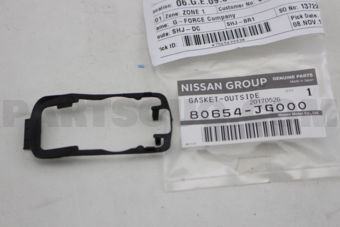 80654JG000 GASKET-OUTSIDE HANDLE,FRONT DOOR