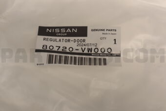 80720VW000 REGULATOR ASSY-DOOR WINDOW,RH