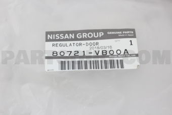 80721VB00A REGULATOR ASSY-DOOR WINDOW,LH