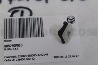 808740P010 PLUG-HOLE