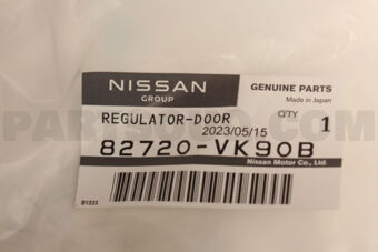 82720VK90B REGULATOR ASSY-DOOR WINDOW,RH