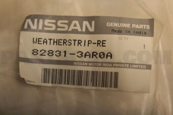 828313AR0A WEATHERSTRIP-REAR DOOR,LH