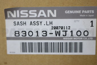 83013WJ100 SASH ASSY-DRIVER DOOR UPPER,LH