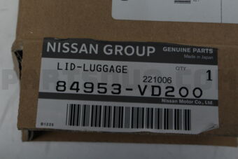 84953VD200 LID-LUGGAGE SIDE