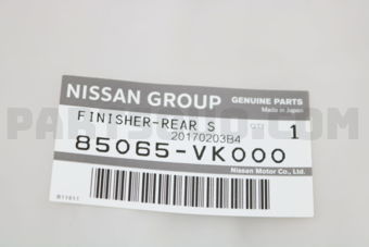 85065VK000 FINISHER-REAR STEP LOWER