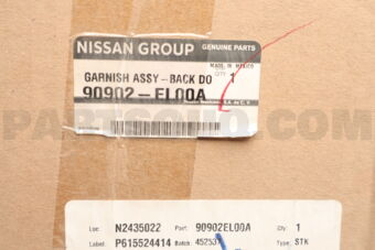 90902EL00A GARNISH ASSY-BACK DOOR SIDE,RH