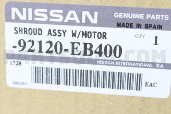 92120EB400 FAN & MOTOR ASSY-CONDENSER