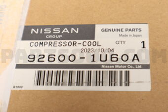 926001U60A COMPRESSOR ASSY-COOLER