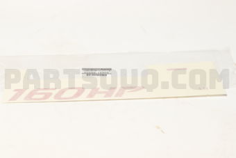 93499VK905 LABEL-NAME,REAR FENDER LH