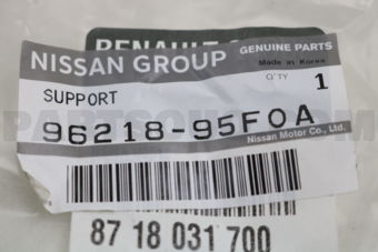 9621895F0A SUPPORT-LICENCE PLATE