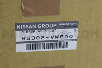 96302VW600 MIRROR ASSY-DOOR,LH