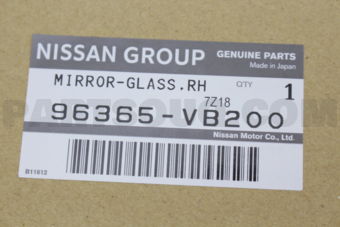 96365VB200 GLASS-MIRROR,RH