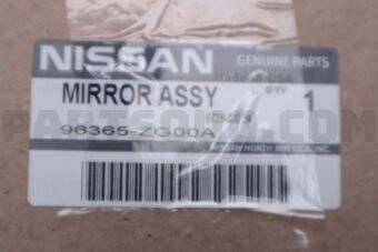96365ZG00A GLASS-MIRROR,RH