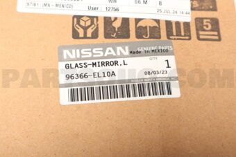 96366EL10A GLASS-MIRROR,LH