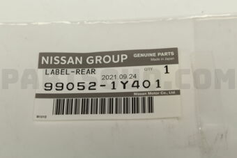 990521Y401 LABEL-NAME,REAR WINDOW