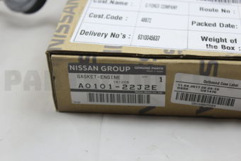 A010122J2E GASKET-ENGINE