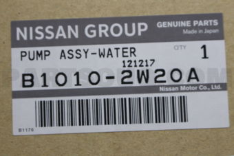 B10102W20A PUMP ASSY-WATER