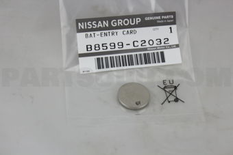 B8599C2032 BATTERY-ENTRY CARD