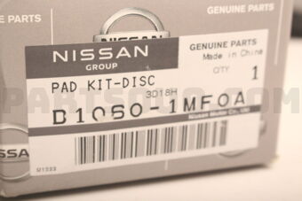D10601MF0A PAD KIT-DISC BRAKE