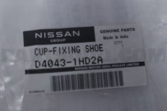 D40431HD2A CUP KIT-FIXING SHOE