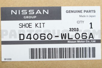 D4060WL06A SHOE SET-REAR