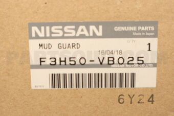 F3H50VB025 MUD GUARD-FRONT