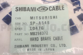 MB256372 H.BRAKE CABLE 6G72 RR/R