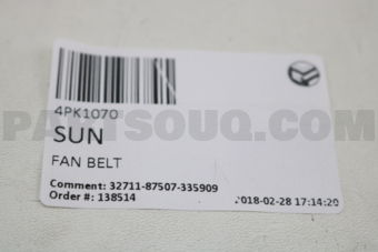 4PK1070 V-RIB BELT