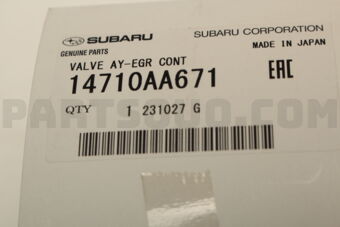 14710AA671 Subaru VALVE AY-EGR CONT