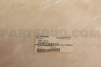22452AA010 Subaru CABLE CP-HT,NO2