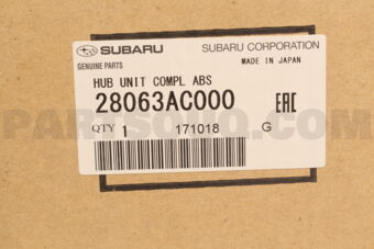 28063AC000 Subaru HUB UNIT COMPL ABS