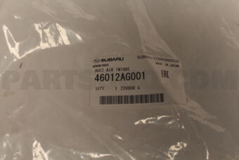 46012AG001 Subaru DUCT AIR INTAKE