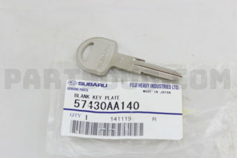 57430AA140 BLANK KEY PLATE