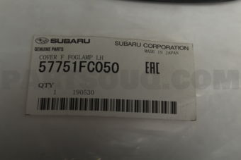 57751FC050 COVER F FOGLAMP LH