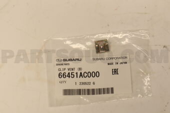 66451AC000 Subaru CLIP VENT (B)