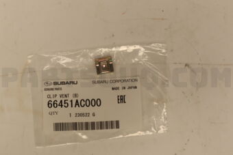 66451AC000 Subaru CLIP VENT (B)