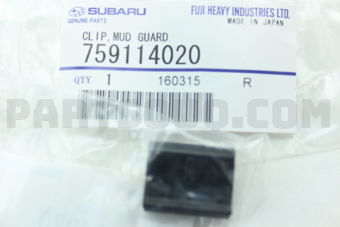 759114020 Subaru CLIP,MUD GUARD