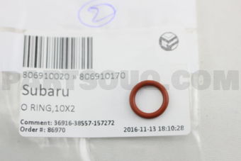 806910170 Subaru O RING-10X2