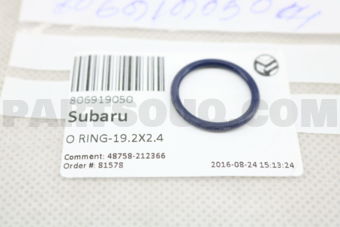 806919050 O RING-19.2X2.4