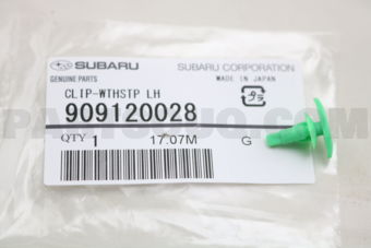 909120028 CLIP-WTHSTP LH