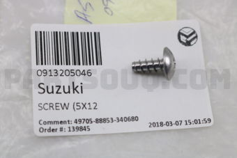0913205046 SCREW (5X12)
