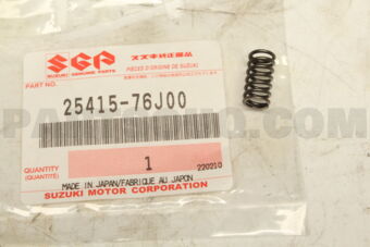 2541576J00 SPRING, LOW SPEED LOCATING