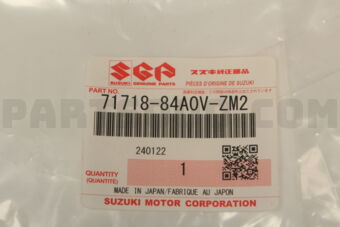 7171884A0VZM2 NET, FRONT BUMPER CENTER,(SILVER)