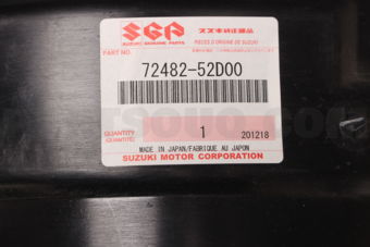 7248252D00 LINING, FRONT FENDER LH