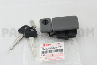 7343060870T01 LOCK ASSY, GLOVE BOX (GRAY)