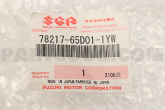 7821765D011YW CAP, RAIL RR RH (BLACK)