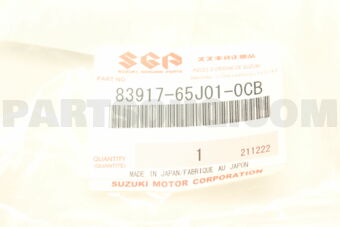 8391765J010CB TAPE, SASH C-PILLAR RH (BLACK)