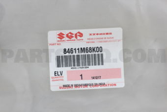 84611M68K00 MOLDING, WINDSHIELD