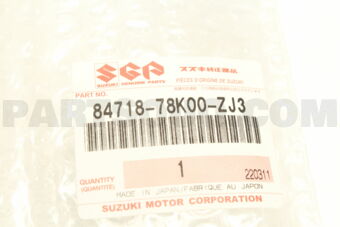 8471878K00ZJ3 COVER,MIRROR VISOR,R(BLACK)